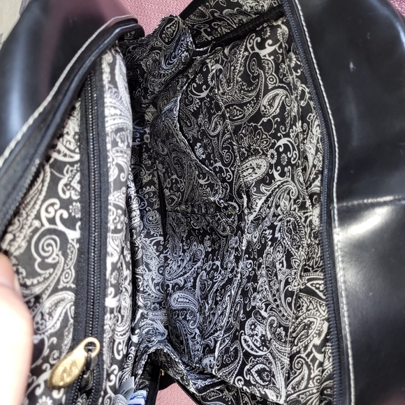 McKlein / Moline Leather Business Laptop Tablet Backpack Black Women's Bag - Picture 14 of 14